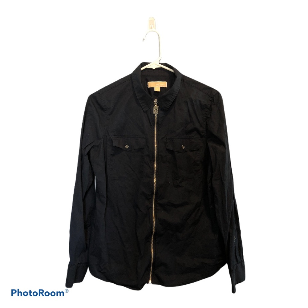 Micheal Michealkores WOMENS long sleeved zip shirt